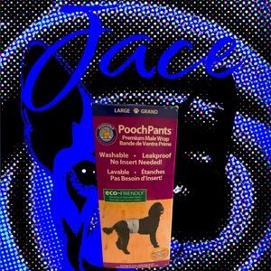NWT- Male Pooch Pants 35-55 Pounds(20”-27”)Large/Grand Reusable Dog Wrap.